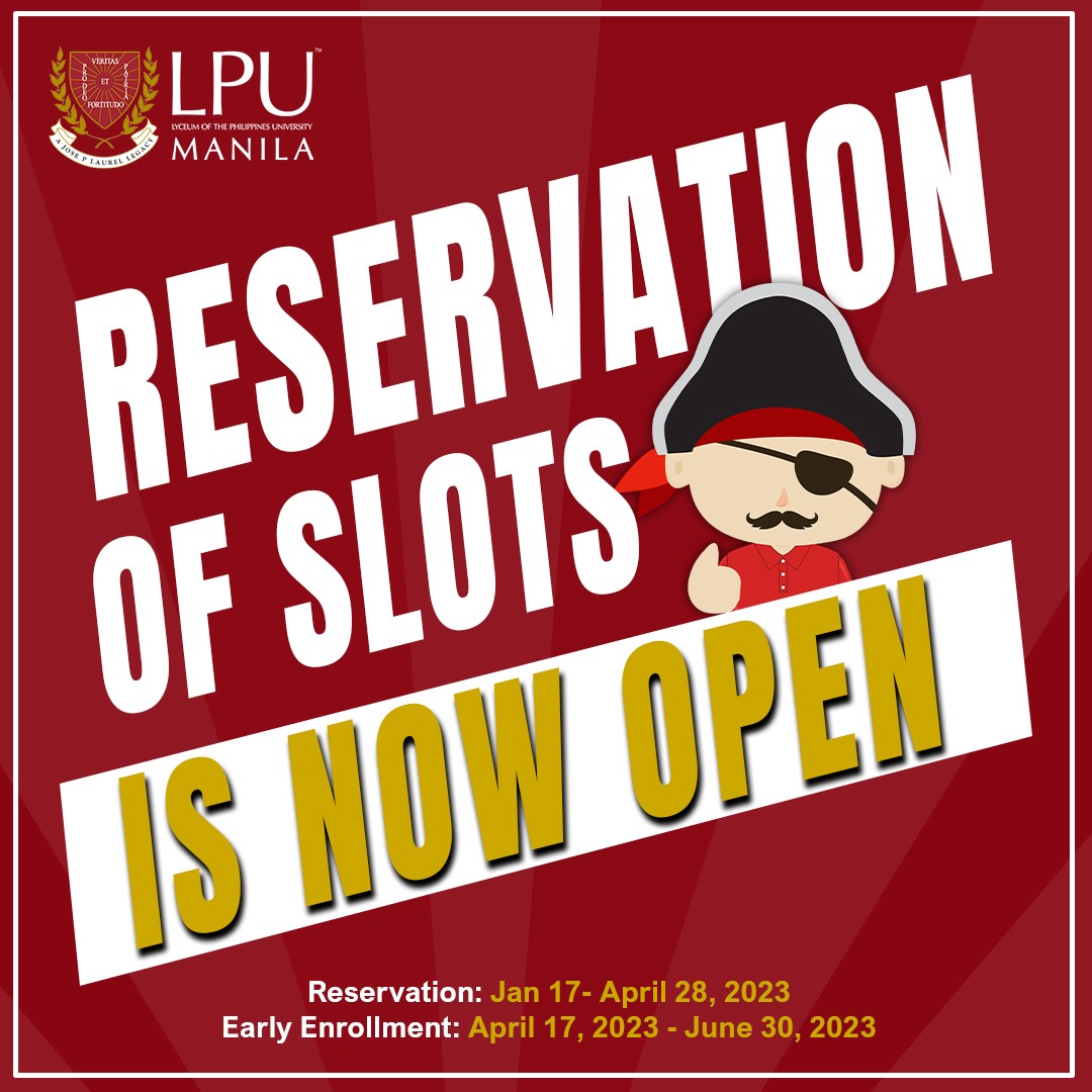 Admission Reservation is now open!