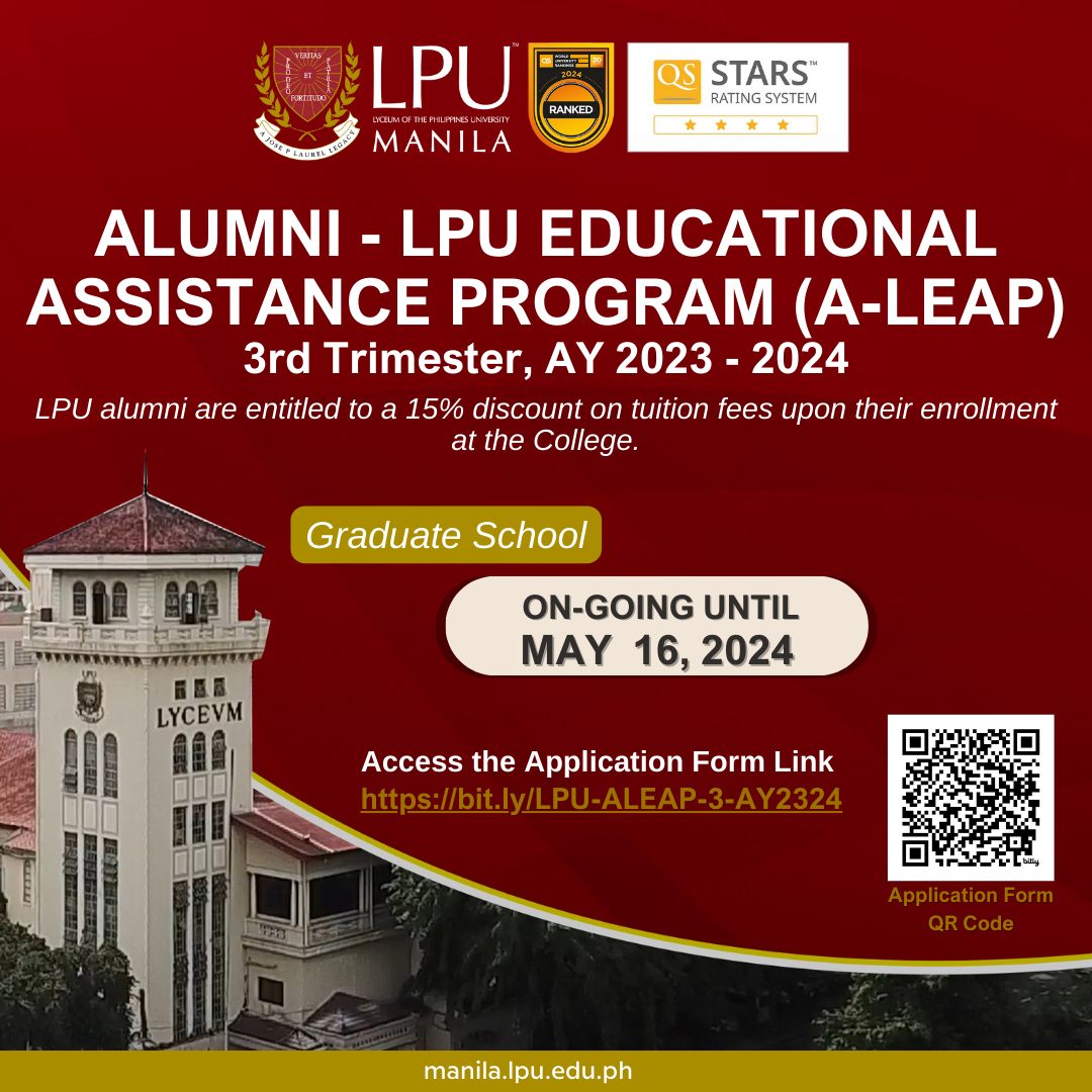 Alumni-LPU Educational Assistance Program (A-LEAP) Discount