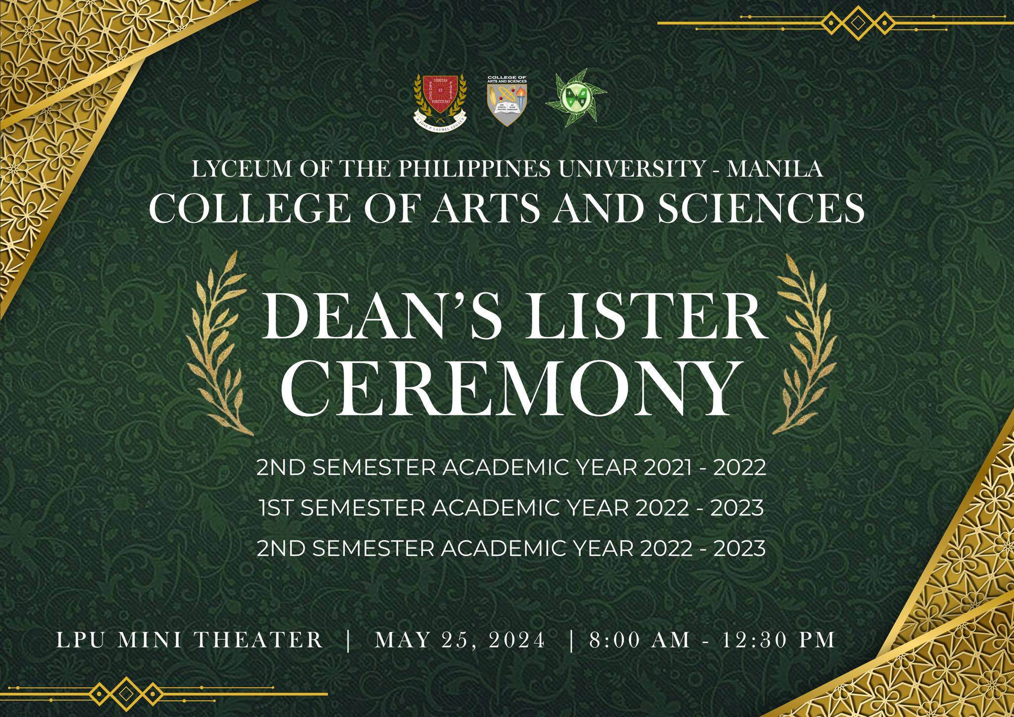 CAS Dean’s Lister Ceremony