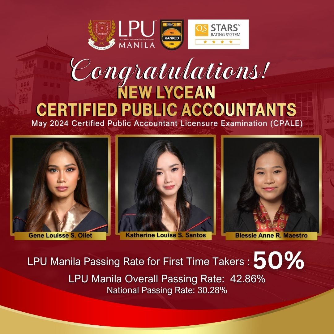 New Lycean Certified Public Accountants May 2024