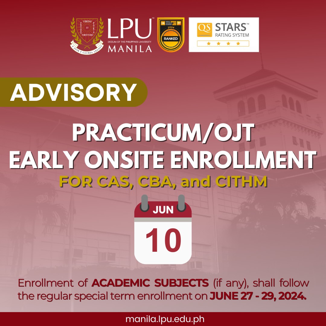 Early Onsite Enrollment for Practicum