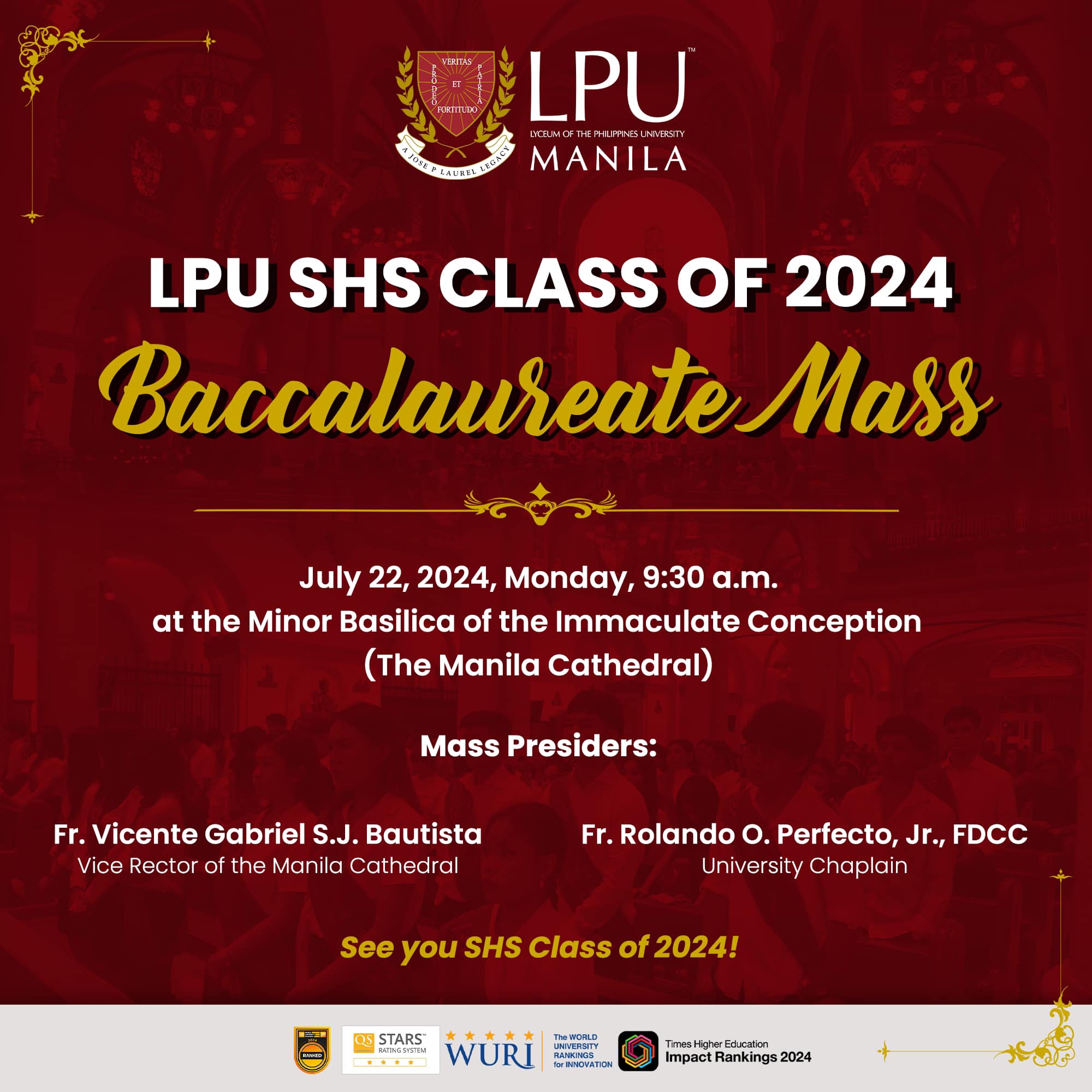 LPU SHS Class of 2024 Baccalaureate Mass