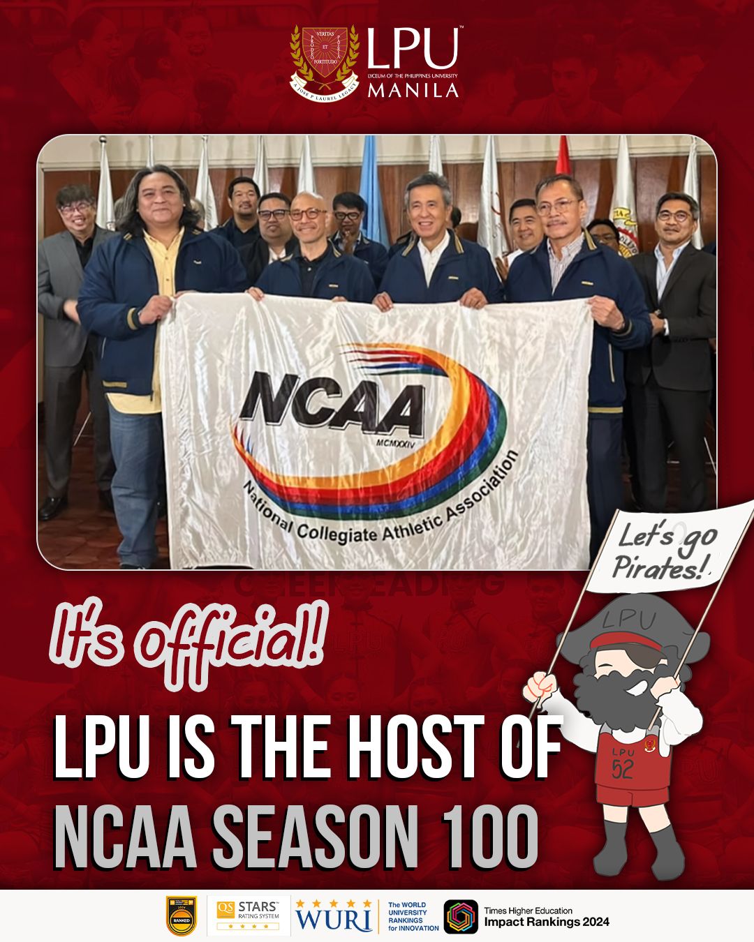 LPU Manila is the Host of NCAA Season 100