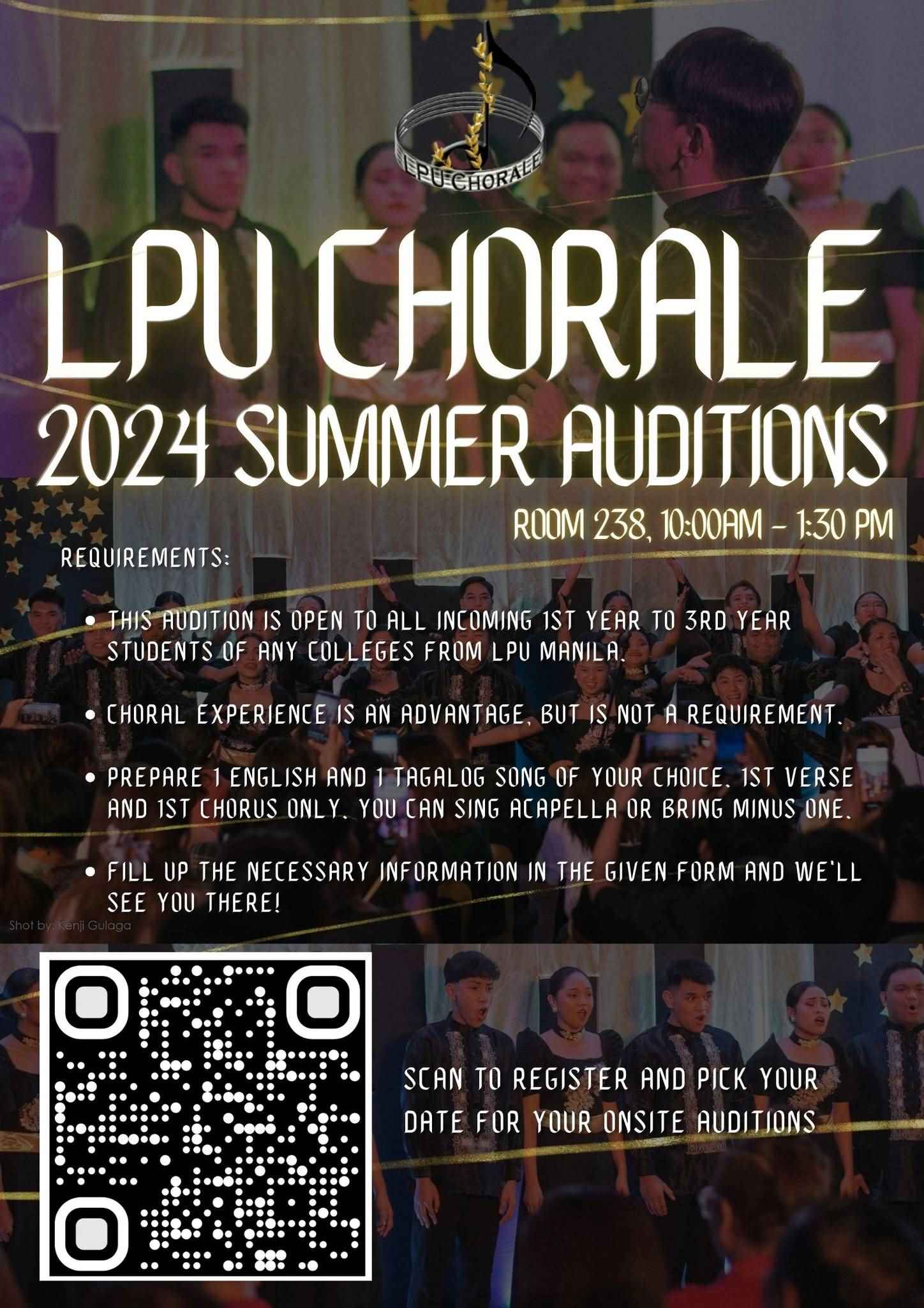 LPU Chorale Summer Auditions are ONGOING!