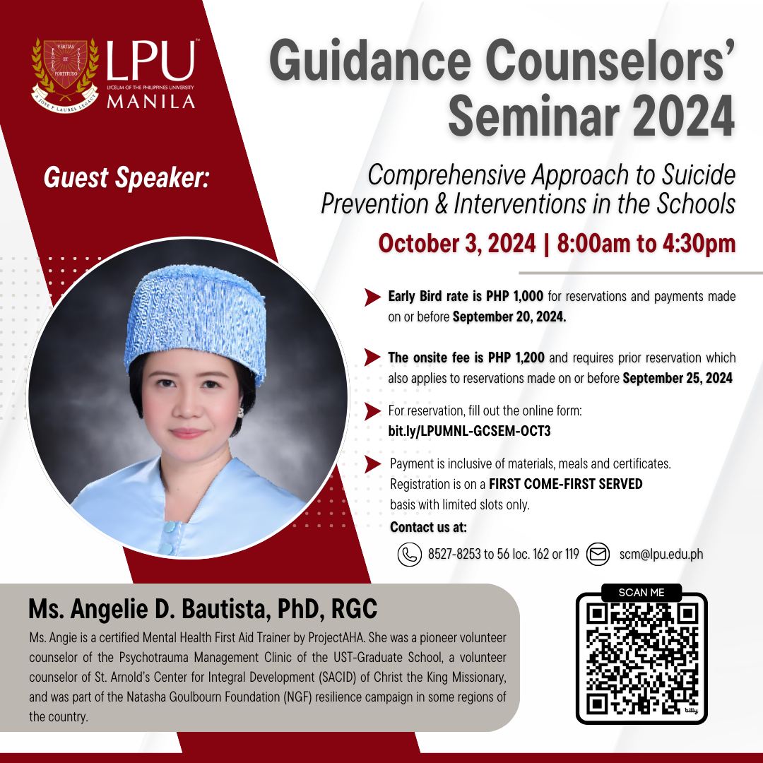 Register Now | Guidance Counselor’s Seminar 2024