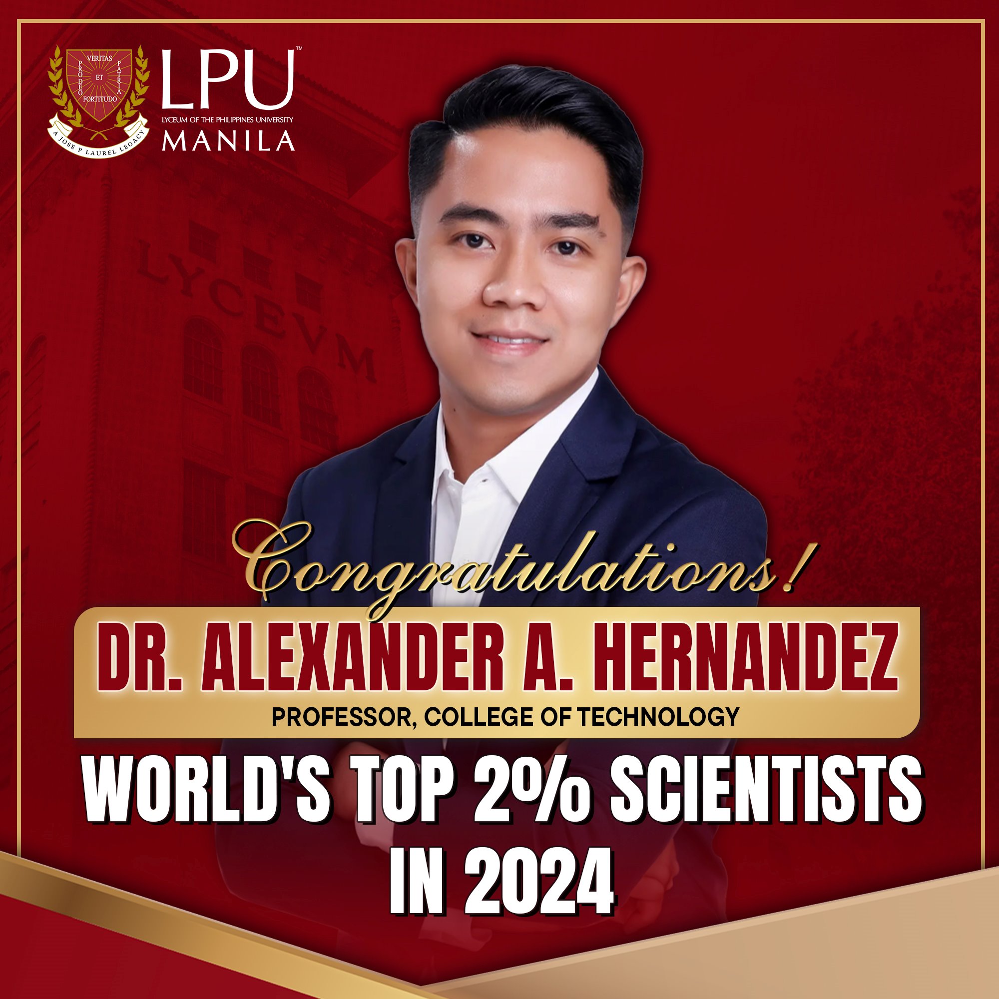 Congratulations, Dr. Alexander A, Hernandez